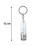 metal krishna engraved keychain