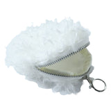 Fluffy coin pouch lifestyle image