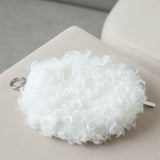 Soft fuzzy purse close detail