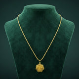Decorative floral chain necklace