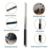 Multi-Function Collapsible Self Defense Stick Extended