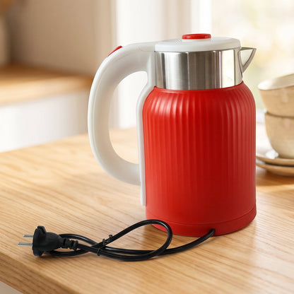 Electric Kettle 2 Litre 1500w Red For Tea Coffee Milk And Hot Water (1 Pc)