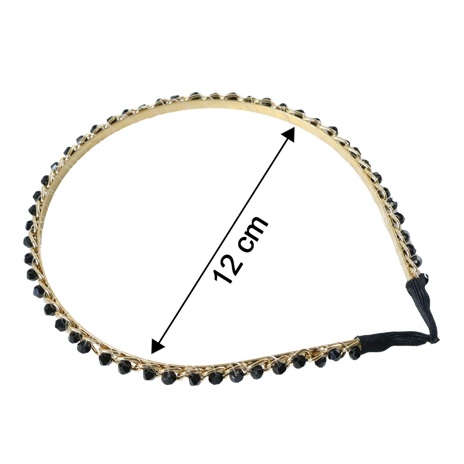 Fashionable gold finish hair band