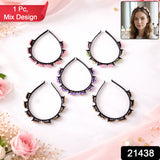 decorative floral bead hairband