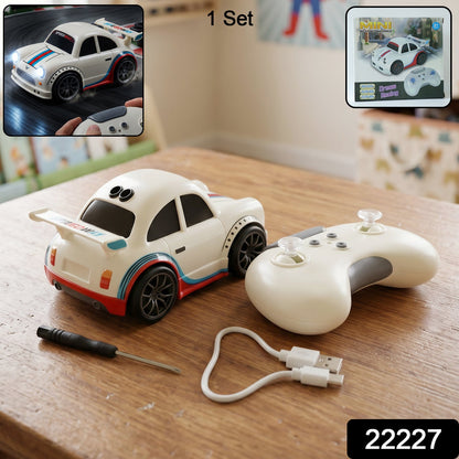 Mini Rc Racing Car Toy With Remote Control Rechargeable For Kids (1 Set)