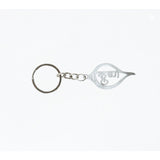 devotional krishna metal keychain