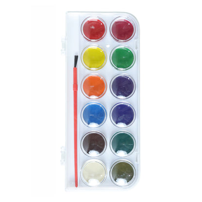 12 Shade Compact Watercolour Paint Set 1 Set