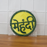 Mehndi Ceremony Wall Hanging / Backdrop Sign Name Plate (1 Pc)