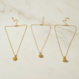 Stylish gold finish necklace accessory