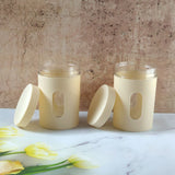 Durable kitchen container set for grains