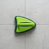 Bathroom Brush with abrasive scrubber for superior tile cleaning