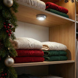 Christmas 3 Led Cordless Stick Tap Wardrobe Touch Light Lamp