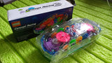 Rotating Transparent Gear Concept Car with Musical and 3D Flashing Lights Toy