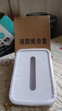 Simple Silicone Tissue Holder Cube / Cylinder Tissue Box for Bathroom, Office