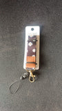 Floral Print Neck Lanyard Strap with Clip Hook & Mobile String (1 Pc)