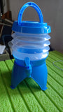 Collapsible Beverage Container with Tap Cold Drink Dispenser 3.5L Multicolor