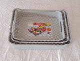 Multi Purpose Tray, Cosmetics, Stationary Set of 3