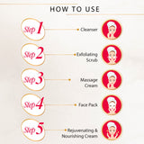 Charm & Glow 5-Step Herbal Facial Kit (1 Pc)