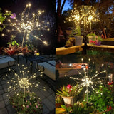 Colorful Multi Led Outdoor Solar Garden Lights (4 Pcs Set)