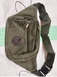 Stylish Multi-Pocket Black Waist Bag / Fanny Pack (1 Pc / Mix Design)