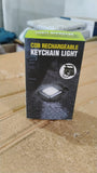 Mini Rechargeable Keychain Flashlight - 4 Light Modes Folding Bracket & Magnetic Base