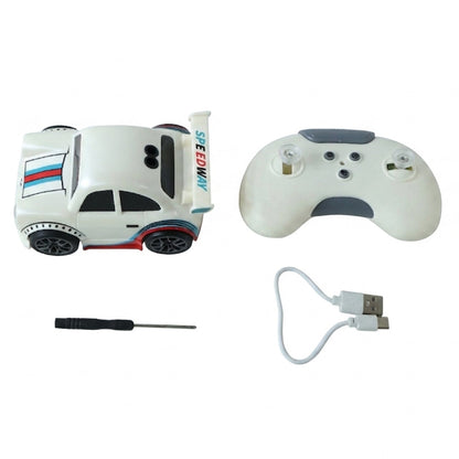 Mini Rc Racing Car Toy With Remote Control Rechargeable For Kids (1 Set)