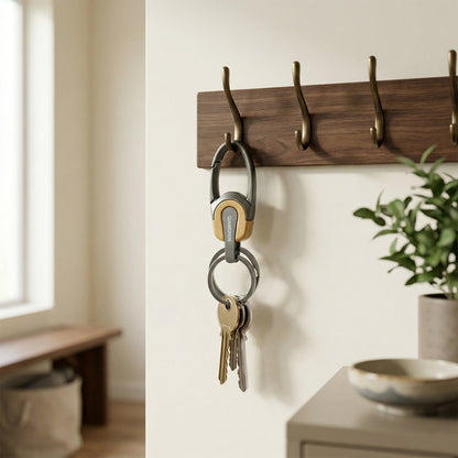 Premium Metal Carabiner Key Holder Clip 1 Pc