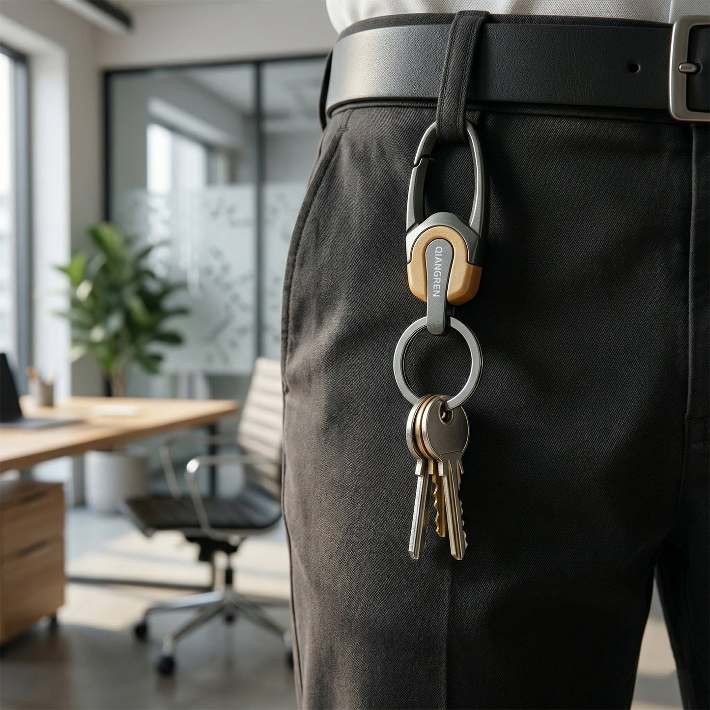 Premium Metal Carabiner Key Holder Clip 1 Pc