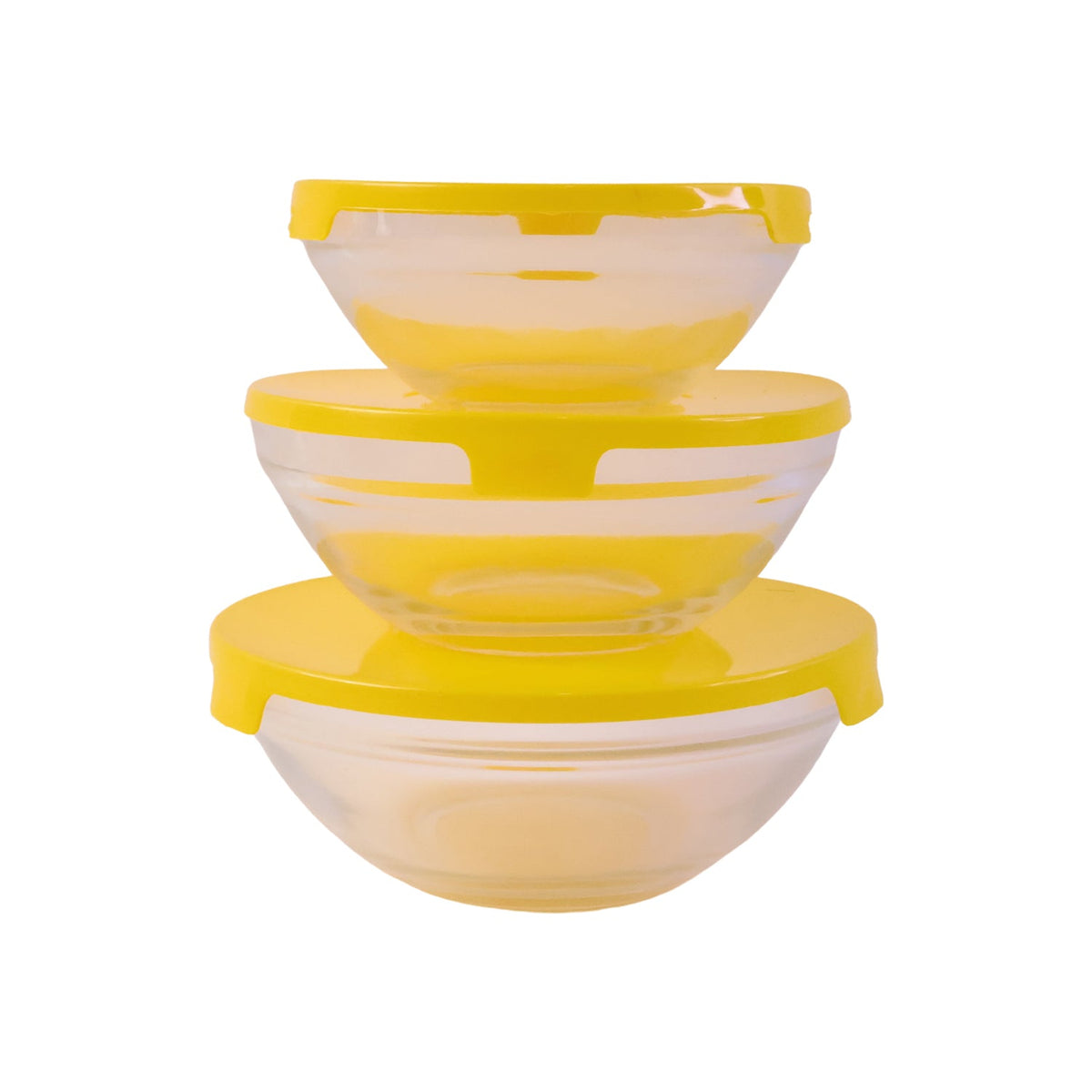 Glass Bowl Set With Lids  Versatile Kitchen Storage  Serving